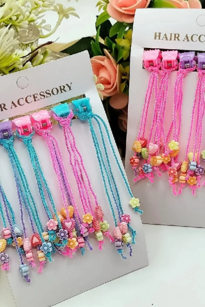 beaded tassel baby hairclaws