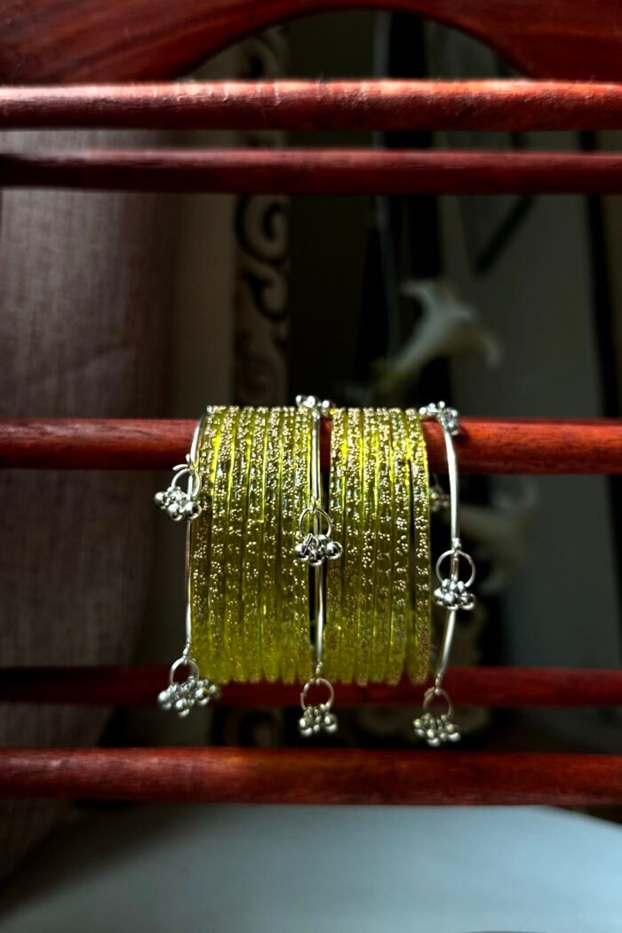 Arzoo Bangles Set lime Green