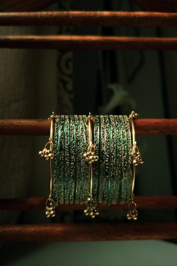 Arzoo Bangles Set Green